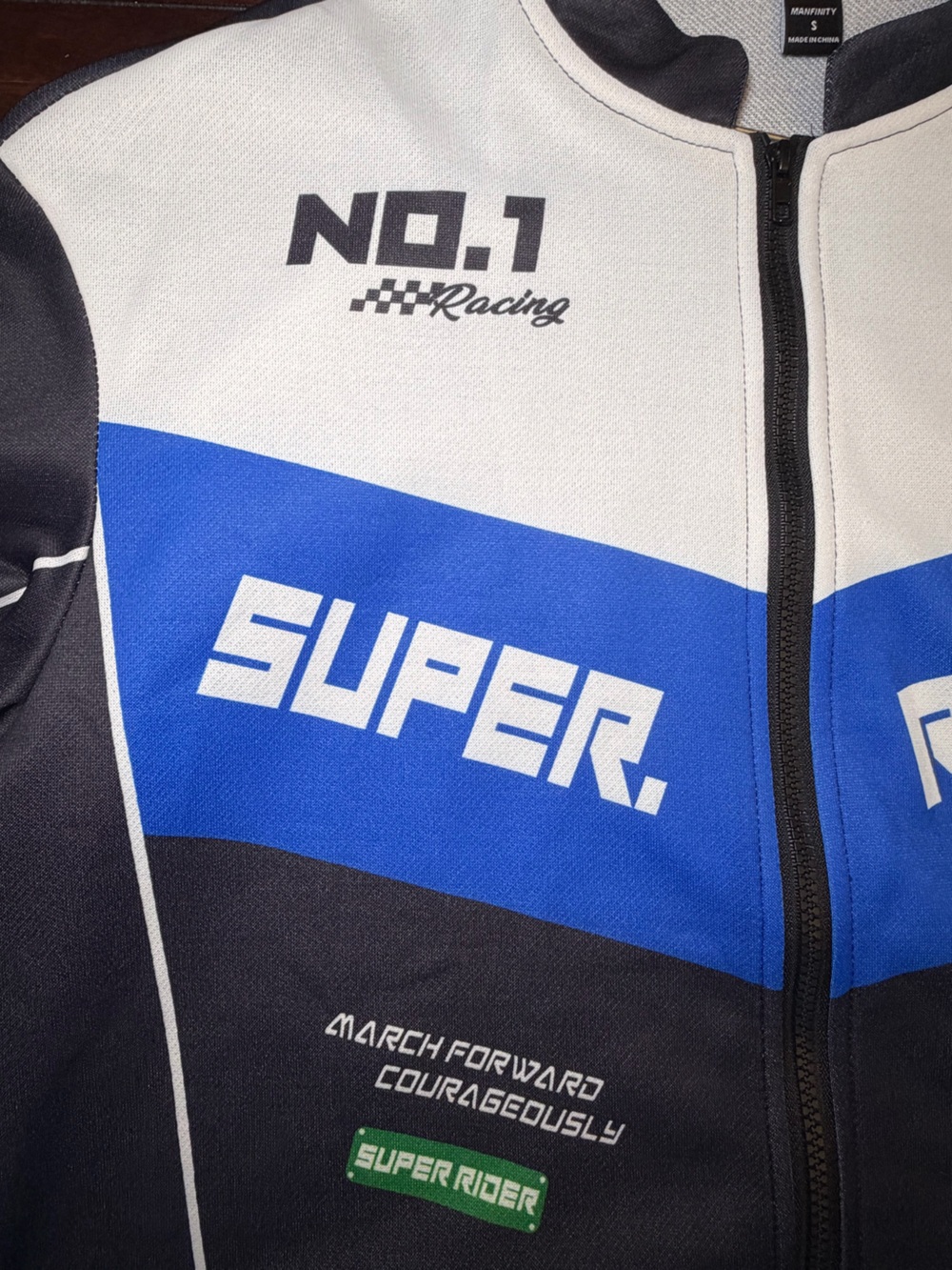Super Rider Racing Zip Up Jacket - Men’s S - Picture 3 of 8